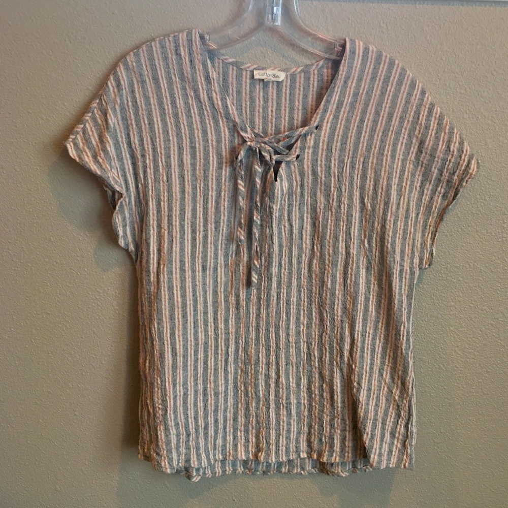 Short sleeve linen t shirt